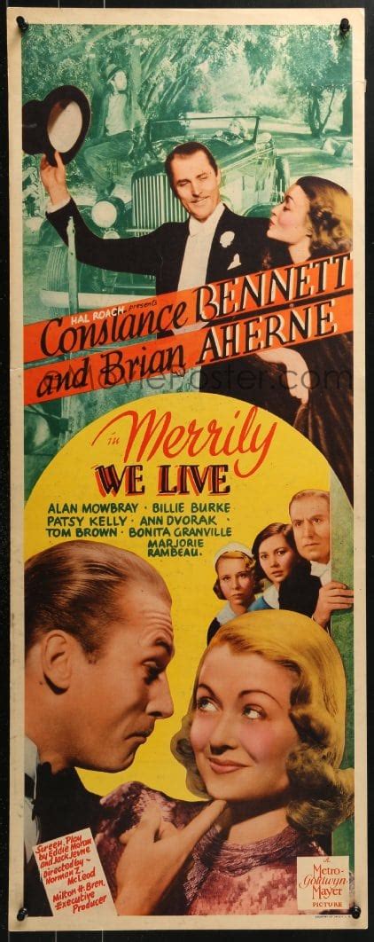4y591 merrily we live insert 1938 great close up art of constance bennett