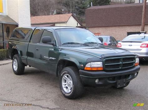 2000 Dodge Dakota Sport Extended Cab 4x4 In Forest Green Pearl 796751