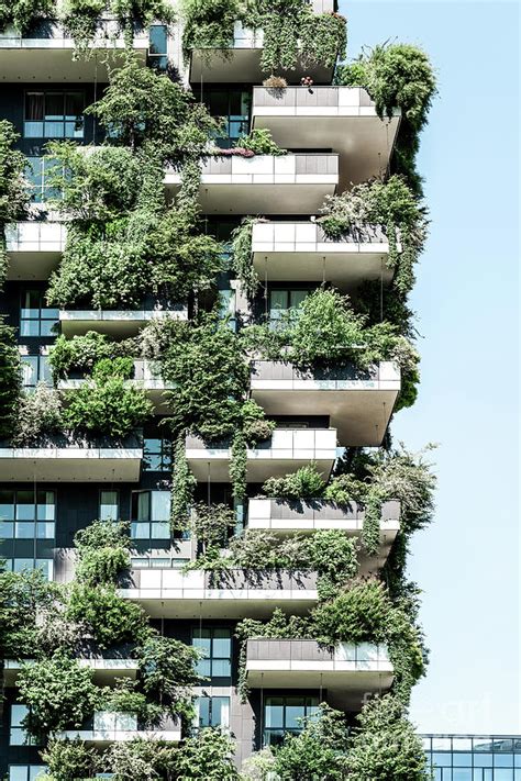 Bosco Verticale Modern Architecture Print Urban Jungle