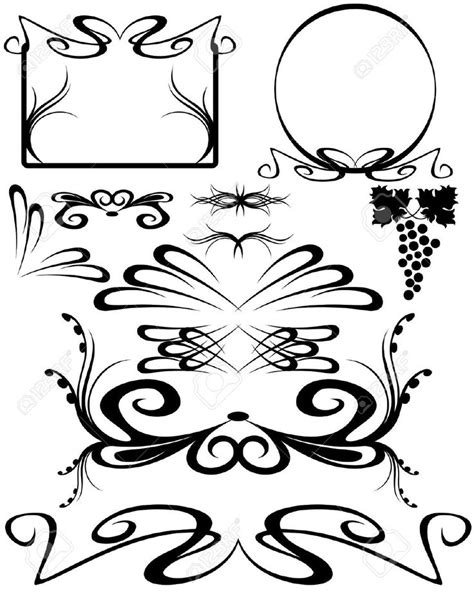 Art Nouveau Border Stock Illustrations Cliparts And Royalty Free Art