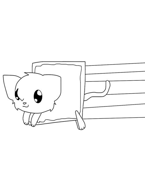 Nyan Cat Coloring Pages To Color