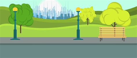 Cartoon Park Background Vector Art Icons And Graphics For Free Download