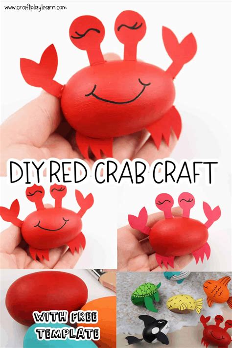 Easy Crab Craft For Kids Craft Play Learn
