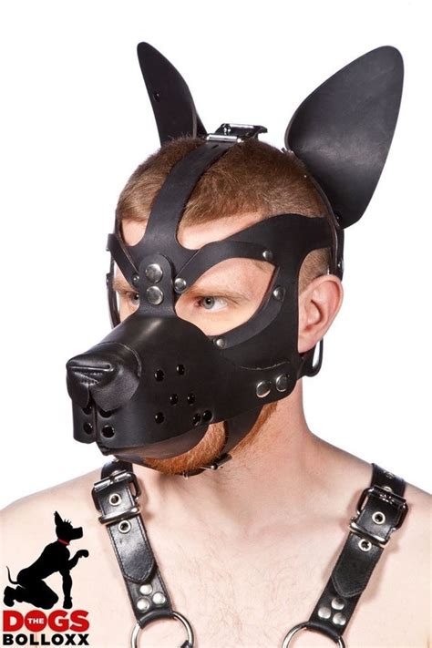 Wolf Wolf Pup Hood Genuine Leather For Puppy Play