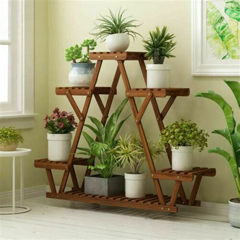 Triangular 6 Tiered Indoor Plant Rack Affordable Modern Design