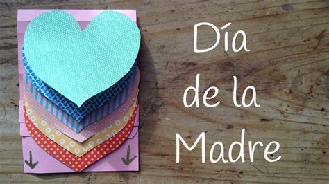 Tarjeta Para El Día De La Madre De Corazones Regalos Hechos A Mano