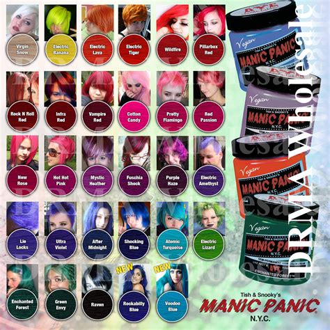 Manic Panic Classic Semi Permanent Vegan Hair Dye Color All Colors 4 Oz