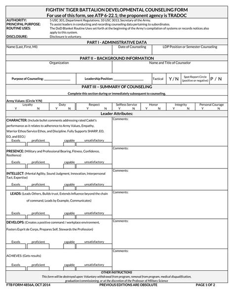 Da Form Fillable Word Printable Forms Free Online