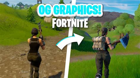 How To Get Og Graphics In Fortnite Chapter 3 Pcconsoles Youtube