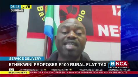 Ethekwini Proposes R100 Rural Flat Tax Youtube