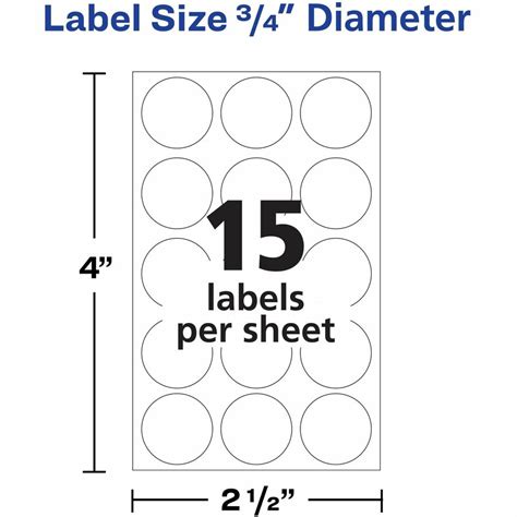 Avery Removable Multi Use Id Labels On Small Sheets Handwrite Only