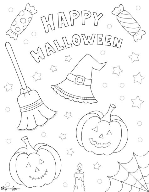 Happy Halloween Coloring Printable Coloring Pages
