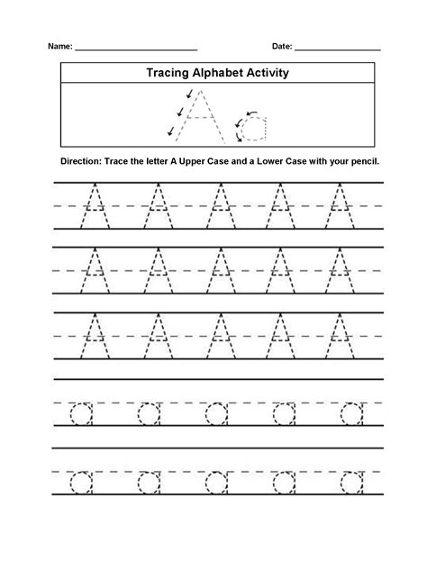 The Letter A Printable Worksheets