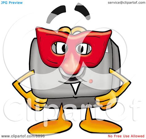 Clipart Picture Of A Camera Mascot Cartoon Character