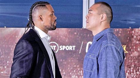 Secondsout Boxing News Videos Face Off Joe Joyce Vs Zhilei Zhang Heavyweight Stare Down