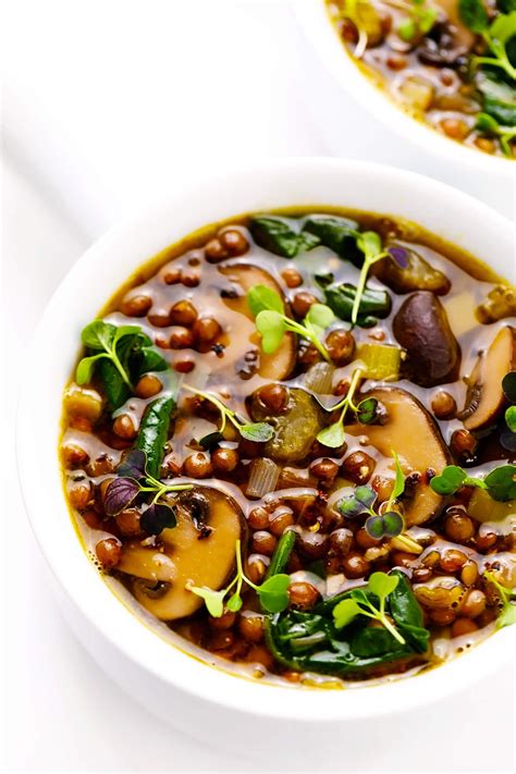 French Lentil And Mushroom Soup Recipe Gimme Some Oven