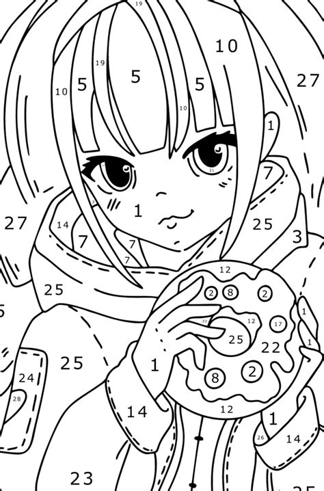 620 Numbered Coloring Pages Anime Free Coloring Pages Printable