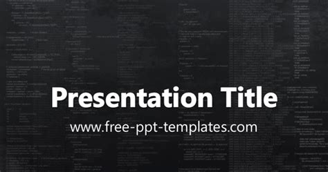 Free Programming Powerpoint Template Printable Templates