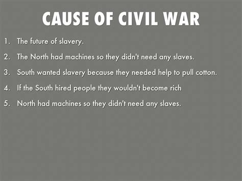 3 Main Causes Of Civil War