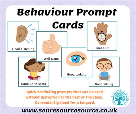 Behaviour Prompt Cards | SEN Resource Source