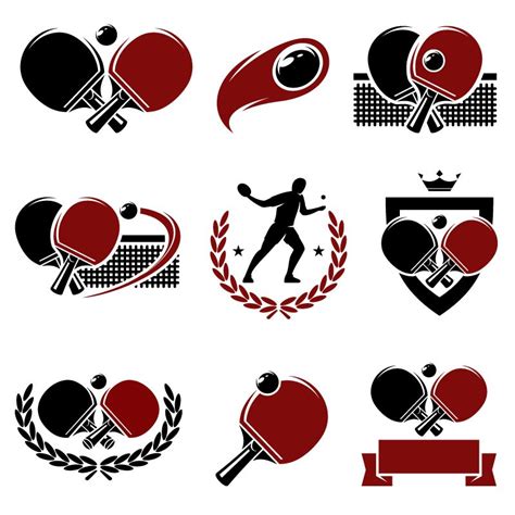 Nbc universal is the owner of live tv broadcast for the 2021 summer olympics table tennis in the united states of america. Fine Table Tennis Mark Vector Material | Plaatsen om te ...
