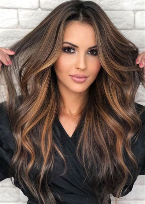 Pretty Hair Styles With Highlights And Lowlights Brunette With