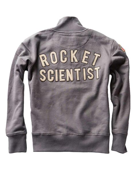 Mens Nasa Rocket Scientist Full Zip Sweatshirt