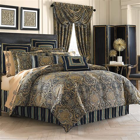 Buy Five Queens Court Palmer King 4pc Comforter Set Teal 110x96