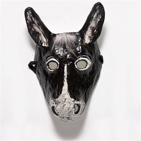 Paper Mache Donkey Mask