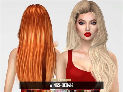 Ruchellsims Wings Oe0414 Hair Retexture Sims 4 Sims Hair