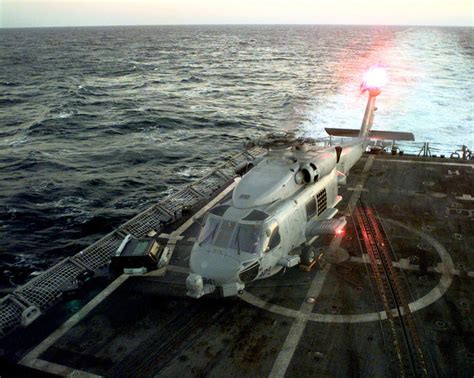 An Us Navy Sh B Sea Hawk Helicopter From Light Helicopter Anti