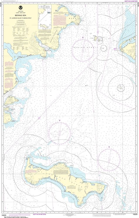 Noaa Nautical Chart 16220 Bering Sea St Lawrence Island To Bering Strait
