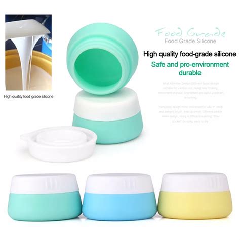 Buy Eco Friendly Soft Silicone Cosmetic Containers