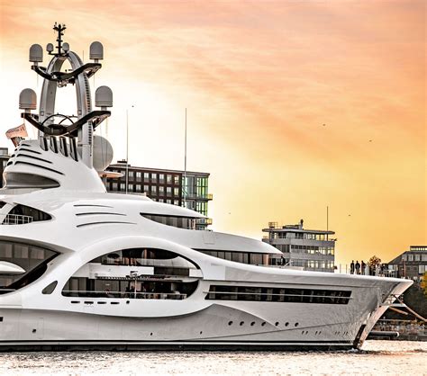 The New 110m Anna Feadships Largest Yacht Ever As She Moved Through The City Of Amsterdam
