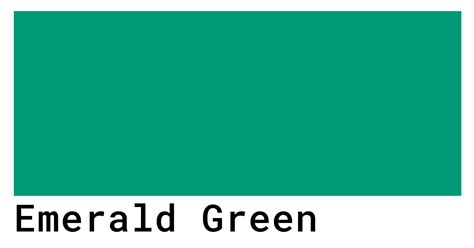 Emerald Green Color Codes - The Hex, RGB and CMYK Values That You Need
