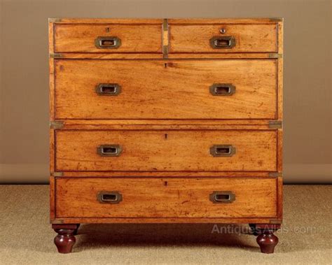 Mahogany Campaign Chest Of Drawers C1880 Antiques Atlas