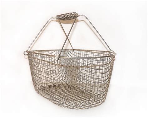 Large Vintage Wire Basket French Farmhouse Decor Etsy