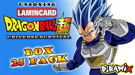 First round of the exhibition match is basil versus buu! BOX LAMINCARD Dragon Ball Super Universe Survival ...