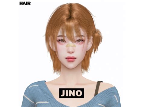 Jino Hair 11 Girl Short Hair Short Girls Poofy Hair Sims 4