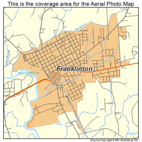 Aerial Photography Map Of Franklinton La Louisiana