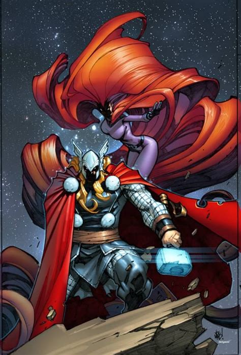 Inhuman 4 Thor And Medusa By Joe Madureira Colours