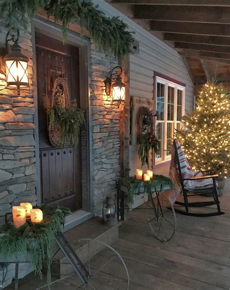 Pin By Bernice On ~ ~ Rustic Christmas Cottage ~ ~ Outdoor Decor