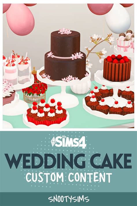 Ultimate Wedding Cake Sims 4 Custom Content Sims 4 Sims Cake