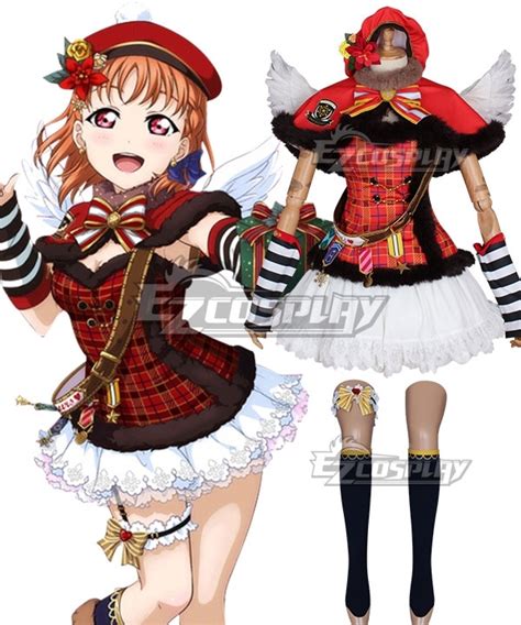 Love Live Sunshine Anime Aqours Chika Takami Choir Uniforms Cosplay Costume