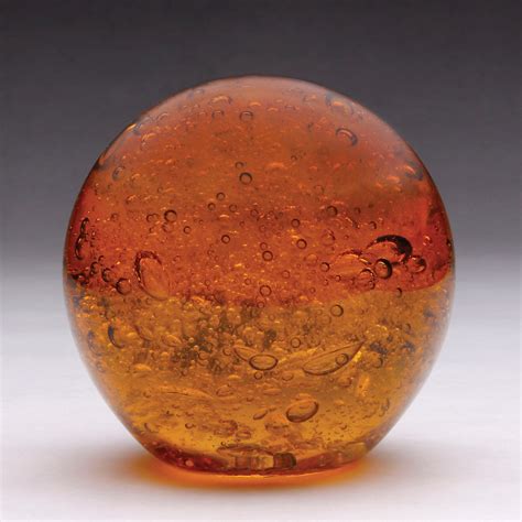Amber Bubble Glass Small Gump S