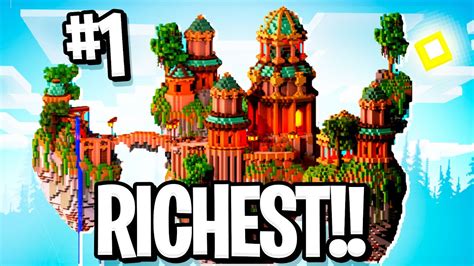 The 1 Richest Island On The Server Minecraft Skyblock Archon