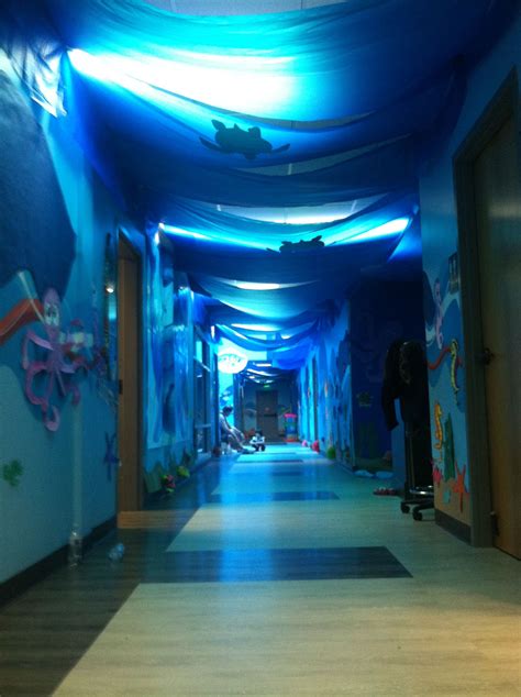 Underwater Hallway Decoration For Ocean Commotion Vbs Hallway