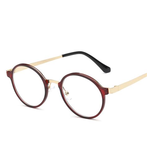 2017 fashion unisex tr90 highlight round frame vintage style high quality glasses frame laura