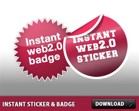 Instant Sticker And Badge Psd L Freepsdcc Free Psd Files And