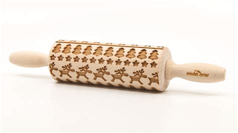 No R309 North Land 12 Embossing Rolling Pin Engraved Rolling Pin